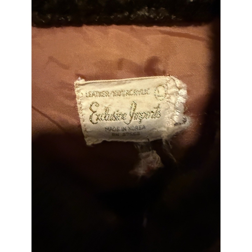 Vintage 1970s‎ Edelstein Imports Suede Patchwork Hooded Coat Boho Folk Festival - Picture 7 of 9
